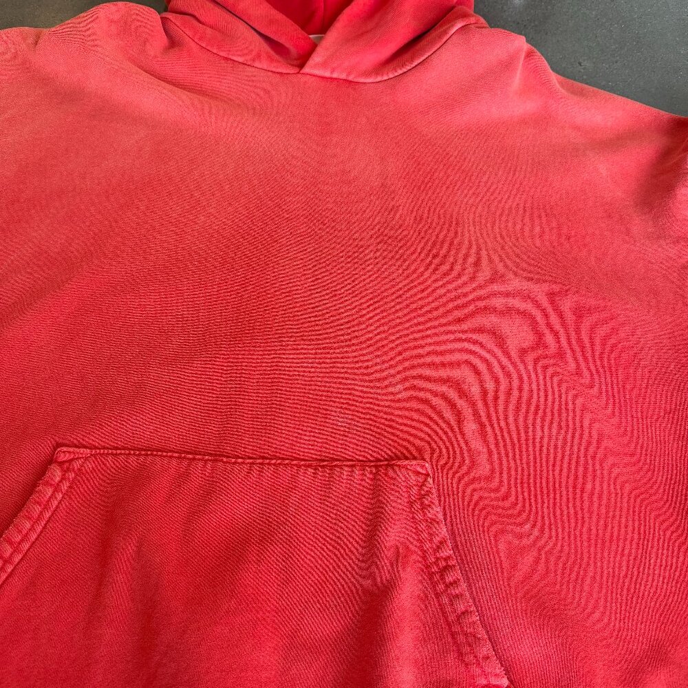 RE/DONE Mens Washed Red hoodie XL - Picture 2 of 7